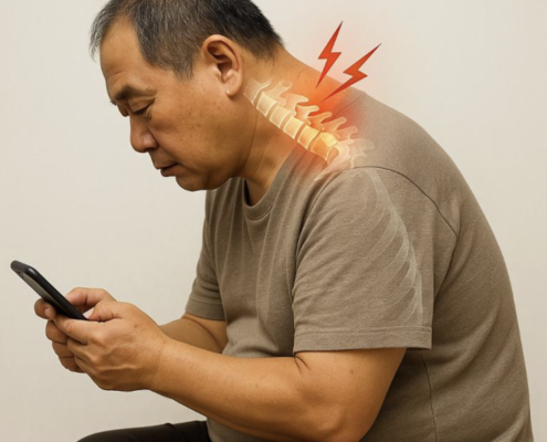 脊椎神經壓迫示意圖